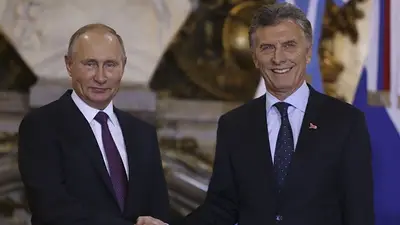 Macri hizo un chiste sobre un funcionario para hacer reír a Putin y no funcionó Macri hizo un chiste sobre un funcionario para hacer reír a Putin y no funcionó