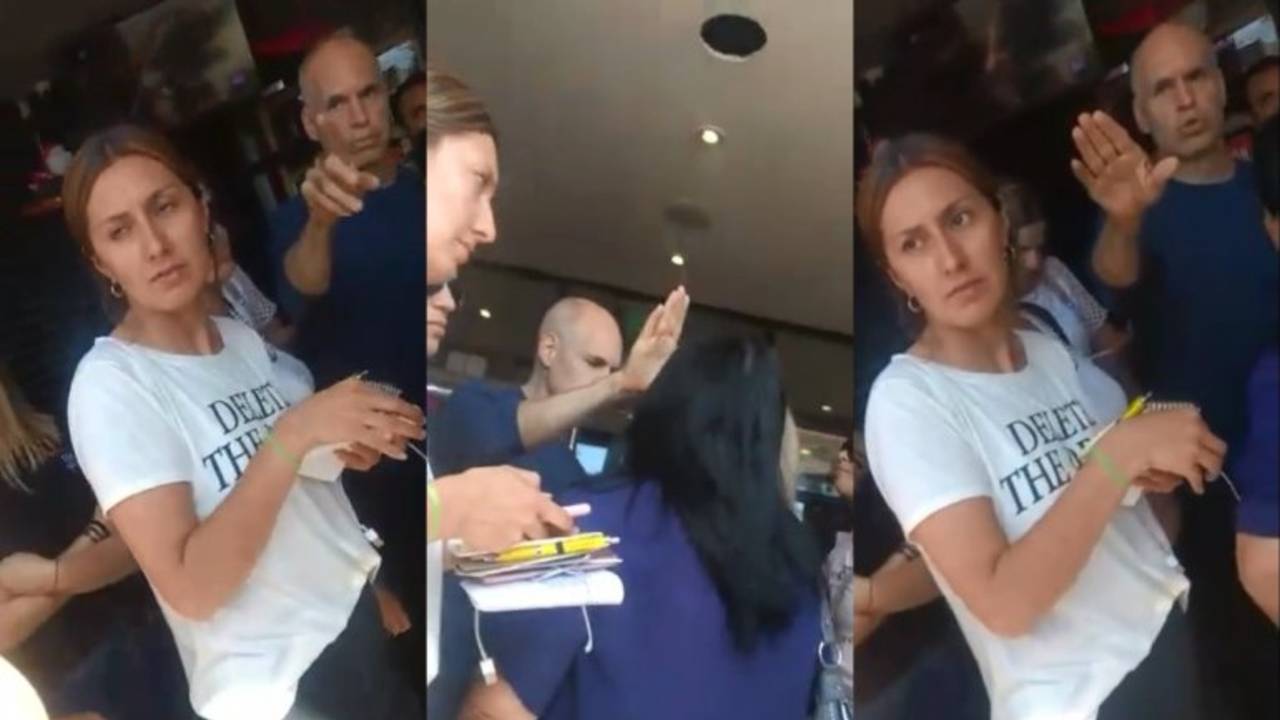 Supuestos policías escrachan a Larreta en Mataderos: "Me dejaste sin trabajo"