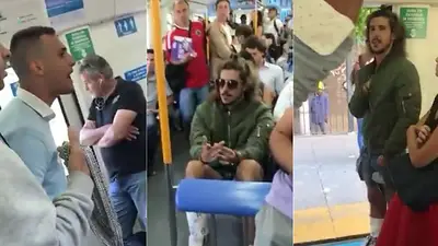 Escracharon a Rodrigo Eguillor en el tren Mitre y lo obligaron a bajarse Escracharon a Rodrigo Eguillor en el tren Mitre y lo obligaron a bajarse