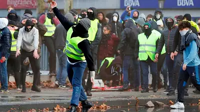 Crece la tensión en Europa | Los "chalecos amarillos" se extendieron a Bélgica y hay conflictos Crece la tensión en Europa | Los "chalecos amarillos" se extendieron a Bélgica y hay conflictos
