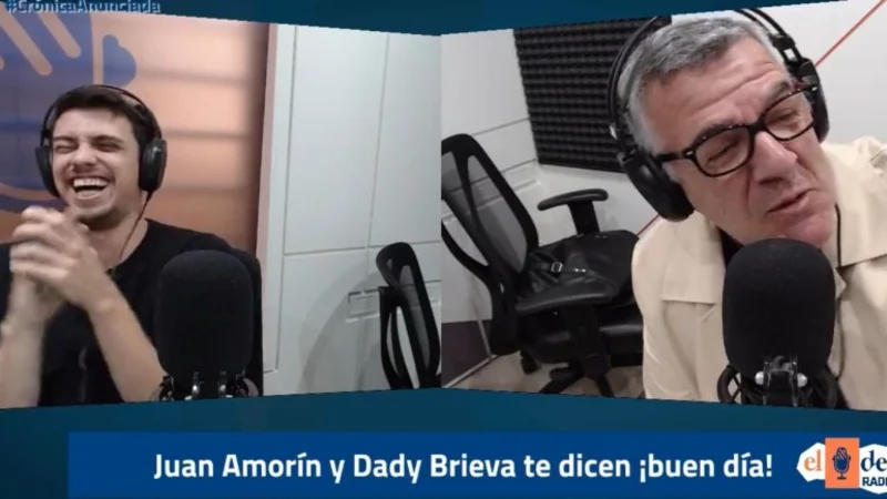 El divertido pase de Juan Amorin y Dady Brieva en El Destape Radio