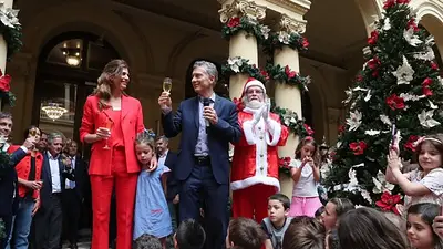 Habló el "Papá Noel enojado" de Macri: "No me dieron ni para brindar" Habló el "Papá Noel enojado" de Macri: "No me dieron ni para brindar"