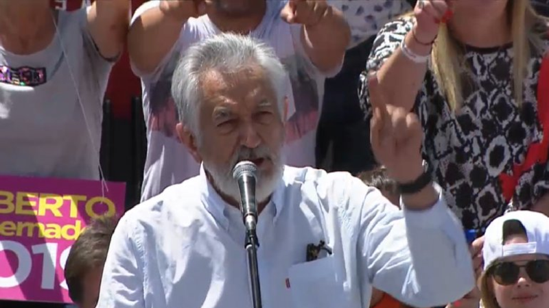 Con fortísimas críticas a Macri, Alberto Rodríguez Saá lanzó su candidatura