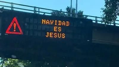 "Navidad es Jesús": el saludo de la Ciudad que causó polémica en las redes sociales "Navidad es Jesús": el saludo de la Ciudad que causó polémica en las redes sociales