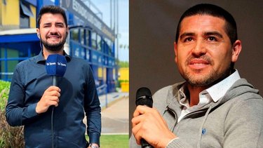 El tenso cruce de Riquelme con Tato Aguilera