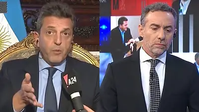 Sergio Massa cruzó a Luis Majul al aire y lo dejó sin palabras Sergio Massa cruzó a Luis Majul al aire y lo dejó sin palabras