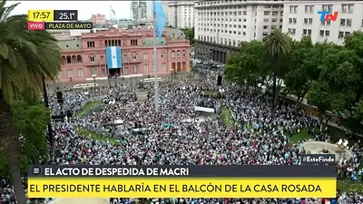 Aberrante mensaje de una mujer en el acto de despedida por Macri Aberrante mensaje de una mujer en el acto de despedida por Macri