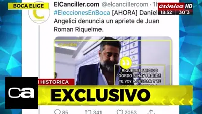 Papelón: Crónica TV difundió una fake news con un supuesto insulto de Riquelme a Angelici Papelón: Crónica TV difundió una fake news con un supuesto insulto de Riquelme a Angelici