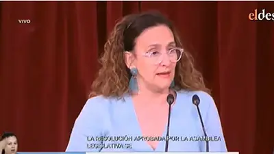 La ovación cuando Gabriela Michetti presentó a Alberto Fernández y Cristina Kirchner La ovación cuando Gabriela Michetti presentó a Alberto Fernández y Cristina Kirchner
