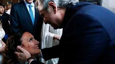 El gesto de Alberto Fernández con Gabriela Michetti