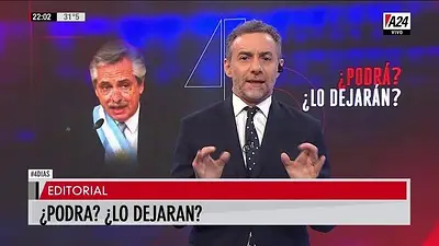El inédito editorial de Luis Majul por la asunción de Alberto Fernández : "Se me pianta un lagrimón" El inédito editorial de Luis Majul por la asunción de Alberto Fernández : "Se me pianta un lagrimón"