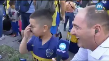 Viral: el insólito furcio de un hincha de Boca en el Obelisco