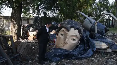 Tristán Bauer mostró con un video cómo quedaron destruidos Zamba y San Martín en Tecnópolis Tristán Bauer mostró con un video cómo quedaron destruidos Zamba y San Martín en Tecnópolis