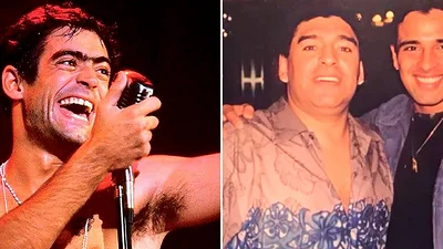 Rodrigo Bueno, Diego Maradona y Alejandro Romero Rodrigo Bueno, Diego Maradona y Alejandro Romero