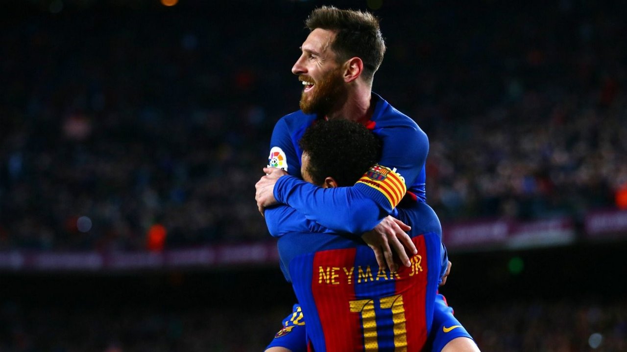 Messi y Neymar 