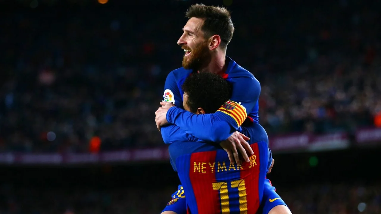 Messi y Neymar 