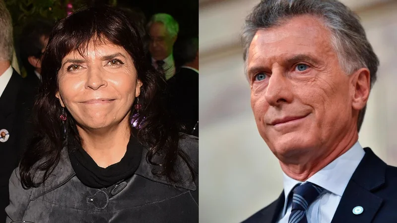 Silvia Mercado y Mauricio Macri 
