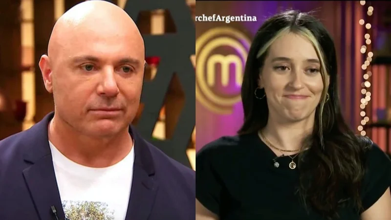 MasterChef Celebrity: Germán Martitegui descubrió a Leti Siciliani macheteándose una receta