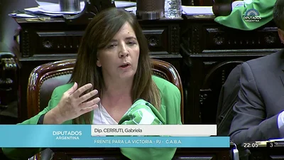 Cerruti le dedicó su voto pro aborto a Pino Solanas: "Vamos a cumplir y va a ser ley" Cerruti le dedicó su voto pro aborto a Pino Solanas: "Vamos a cumplir y va a ser ley"