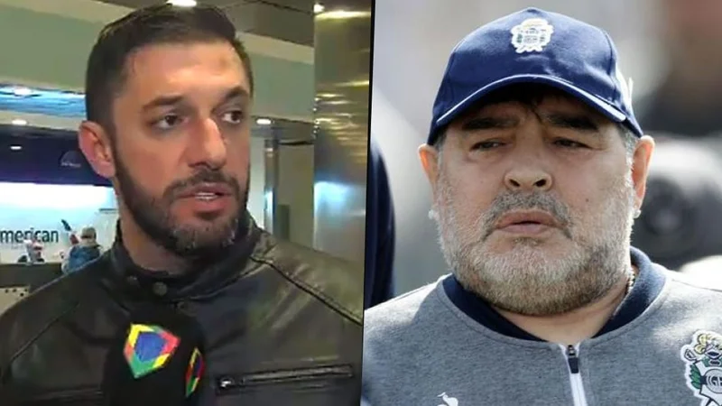 Matías Morla y Diego Maradona
