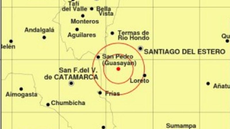 sismo en Santiago del Estero 
