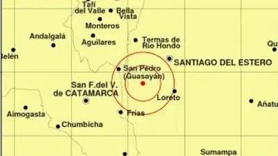 sismo en Santiago del Estero sismo en Santiago del Estero