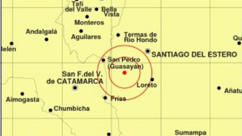 sismo en Santiago del Estero 