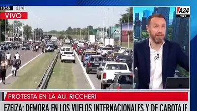 "Dinamita a todos estos", se olvidaron un micrófono abierto en A24 y se escuchó un repudiable comentario "Dinamita a todos estos", se olvidaron un micrófono abierto en A24 y se escuchó un repudiable comentario