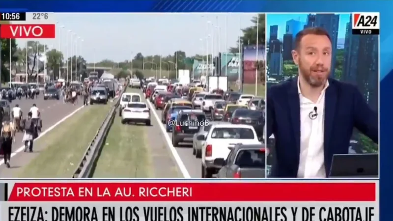 "Dinamita a todos estos", se olvidaron un micrófono abierto en A24 y se escuchó un repudiable comentario