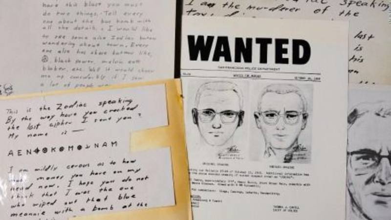 Expertos descifran un mensaje del Asesino del Zodíaco tras 51 años del caso