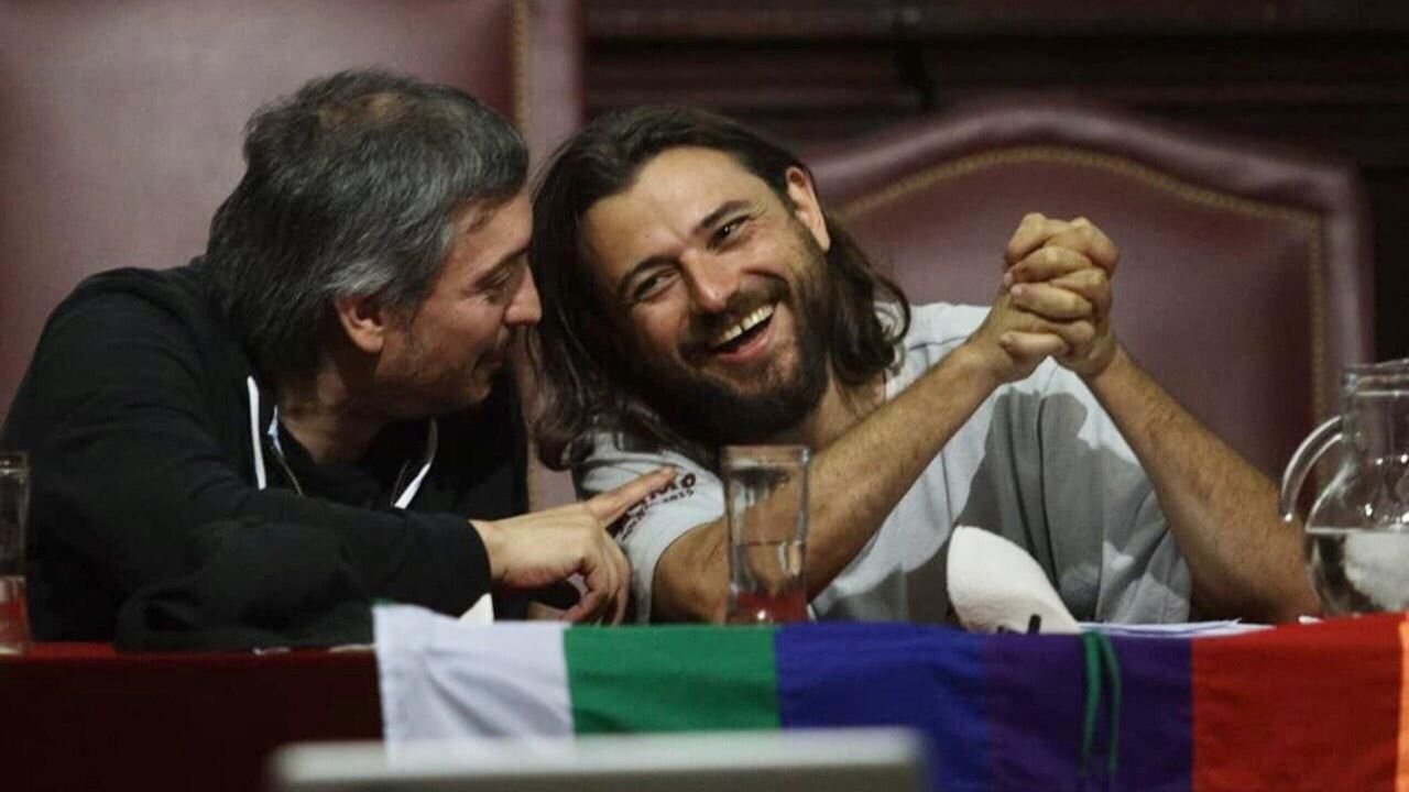 Grabois cierra el 2020 con un acto junto a Máximo Kirchner y Cafiero
