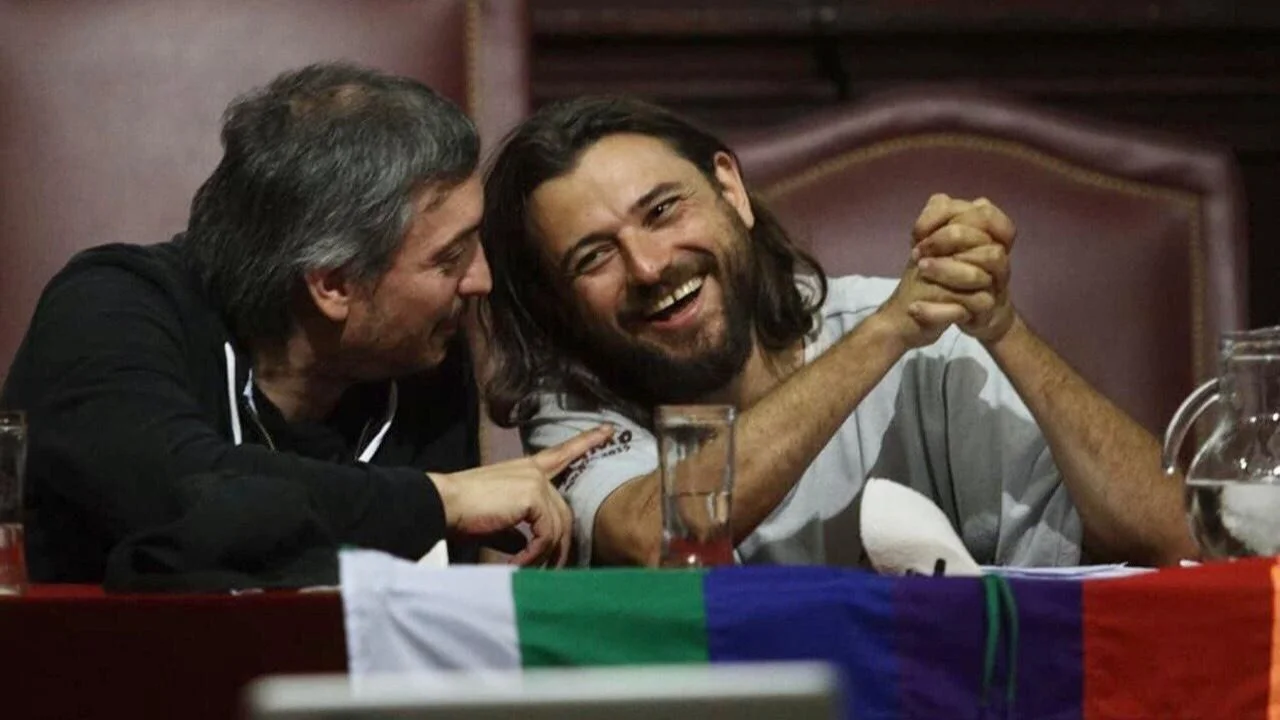 Grabois cierra el 2020 con un acto junto a Máximo Kirchner y Cafiero