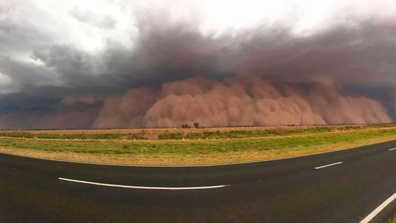 Tornado en La Pampa: un fuerte temporal provocó caída de árboles y cortes de servicio