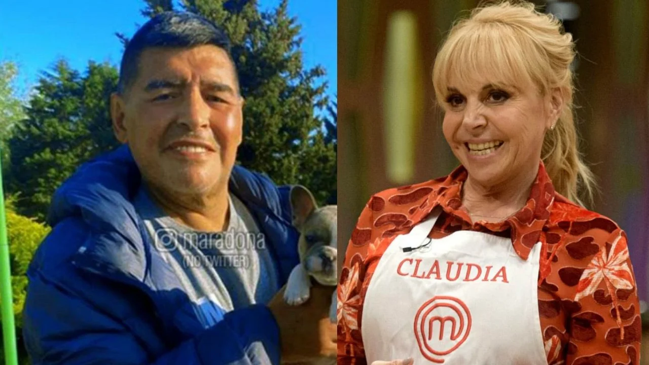 Diego Maradona y Claudia Villafañe
