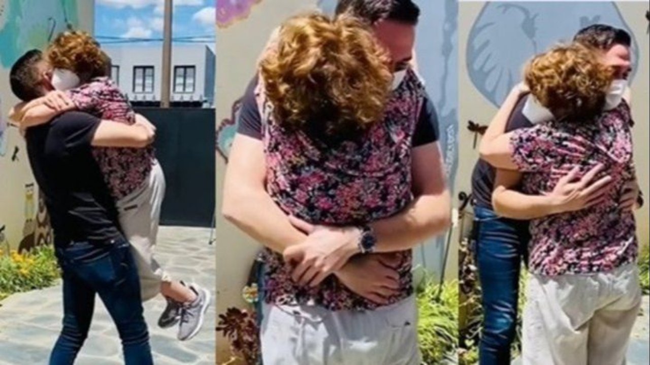 "Todo lo vale por este momento": el emotivo reencuentro de Rodolfo Barili y su madre tras 9 meses sin verse