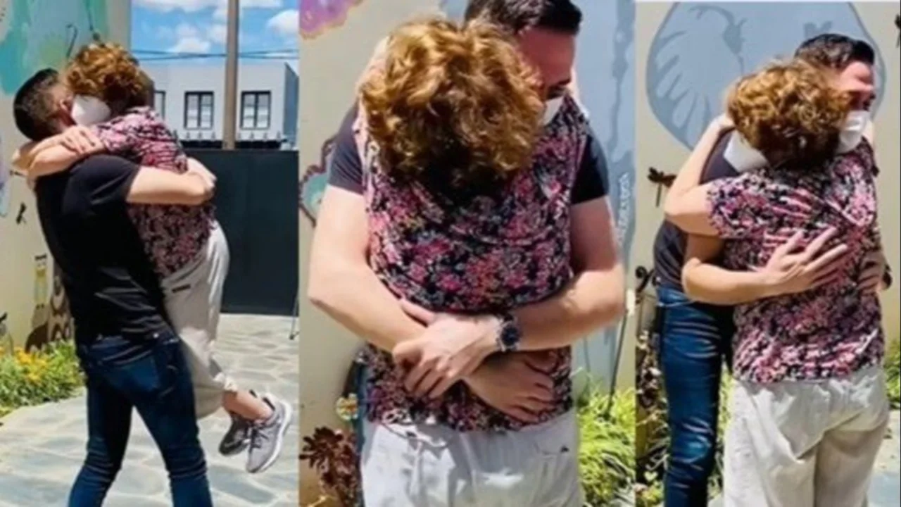 "Todo lo vale por este momento": el emotivo reencuentro de Rodolfo Barili y su madre tras 9 meses sin verse