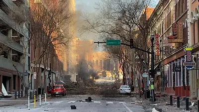 Fuerte explosión en Nashville: investigan si fue un atentado Fuerte explosión en Nashville: investigan si fue un atentado