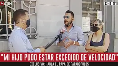 "Mi hijo pudo estar excedido de velocidad": el padre de Ricardo Papadopulos sobre el accidente en Flores "Mi hijo pudo estar excedido de velocidad": el padre de Ricardo Papadopulos sobre el accidente en Flores