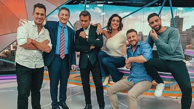 Diego Poggi, Matías Bertolotti, Adrián Ventura, Sergio Lapegüe y Roxy Vázquez. Diego Poggi, Matías Bertolotti, Adrián Ventura, Sergio Lapegüe y Roxy Vázquez.