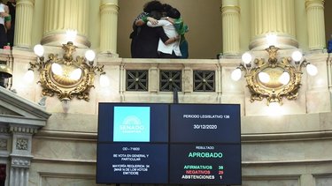 El aborto es ley: el Senado aprobó la IVE en una jornada histórica