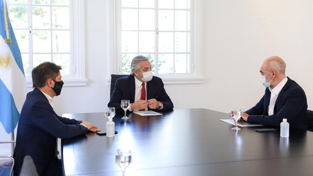 Preocupación por la fuerte suba de casos en el AMBA: se reunieron Fernández, Kicillof y Larreta