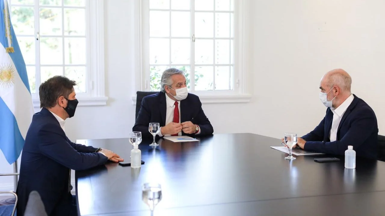 Preocupación por la fuerte suba de casos en el AMBA: se reunieron Fernández, Kicillof y Larreta