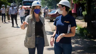 Galmarini recorrió una obra cloacal en Tigre que beneficiará a 8500 personas Galmarini recorrió una obra cloacal en Tigre que beneficiará a 8500 personas