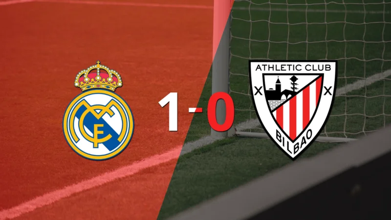 Con un solo tanto, Real Madrid derrotó a Athletic Bilbao en el estadio Santiago Bernabéu