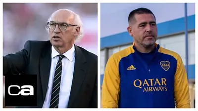 Carlos Bianchi Juan Román Riquelme Boca Juniors Carlos Bianchi Juan Román Riquelme Boca Juniors