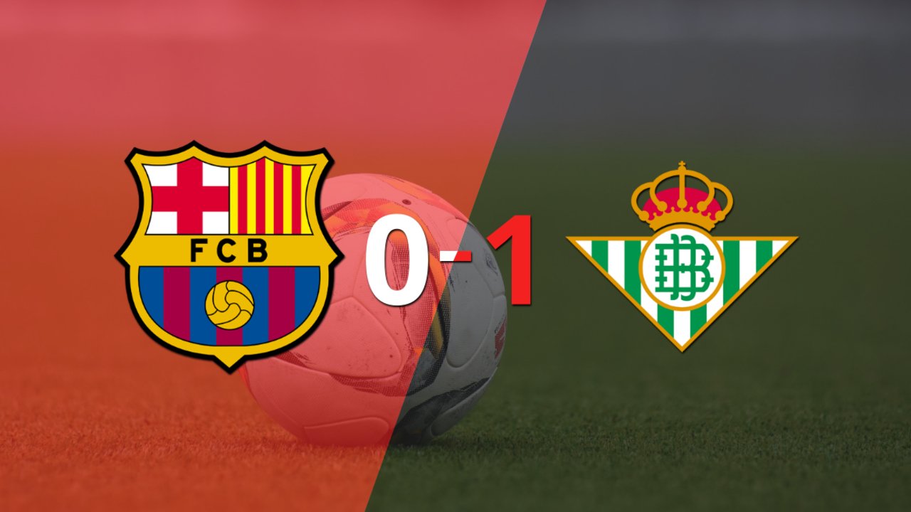 Por la mínima diferencia, Betis se quedó con la victoria ante Barcelona en el estadio Camp Nou