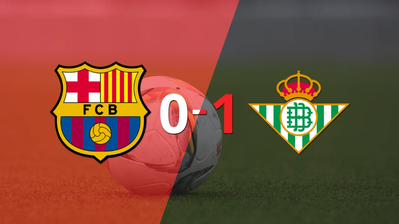 Por la mínima diferencia, Betis se quedó con la victoria ante Barcelona en el estadio Camp Nou