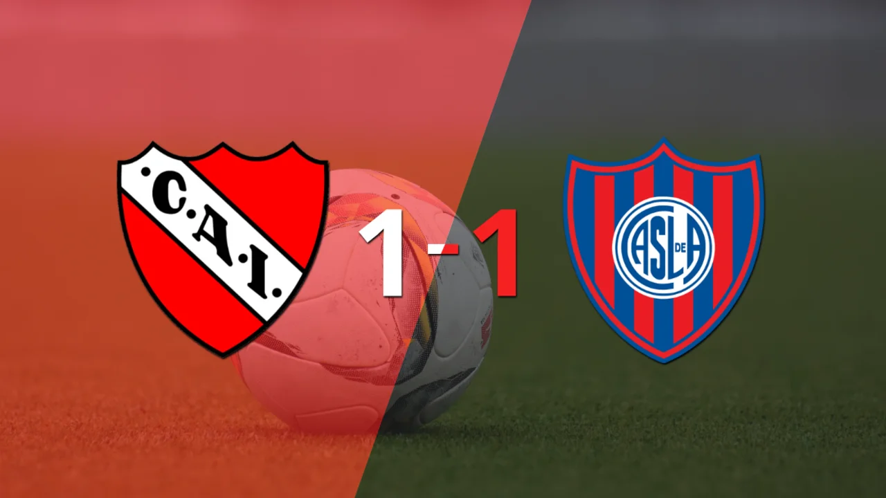Reparto de puntos en el empate a uno entre Independiente y San Lorenzo