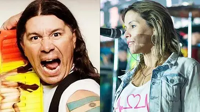 Pablo Lescano y su hermana Romina Lescano Pablo Lescano y su hermana Romina Lescano