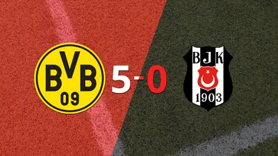 Borussia Dortmund goleó 5-0 a Besiktas con doblete de Marco Reus Borussia Dortmund goleó 5-0 a Besiktas con doblete de Marco Reus